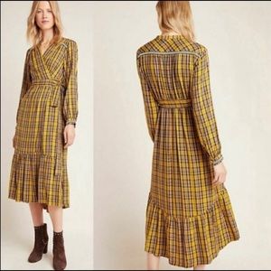 Anthropologie Dalton Wrap Maxi Dress